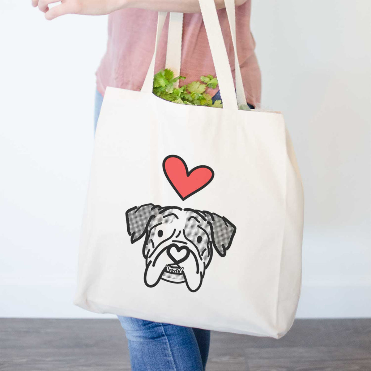 Love Always English Bulldog - Bailey - Tote Bag