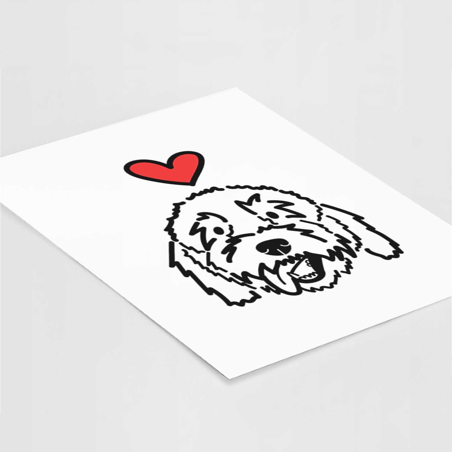 Love Always Goldendoodle - Barry Art Print