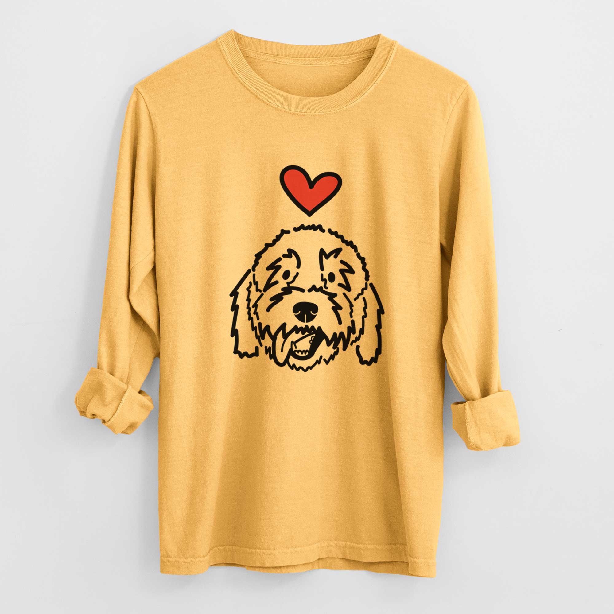 Love Always Goldendoodle - Barry - Heavyweight 100% Cotton Long Sleeve