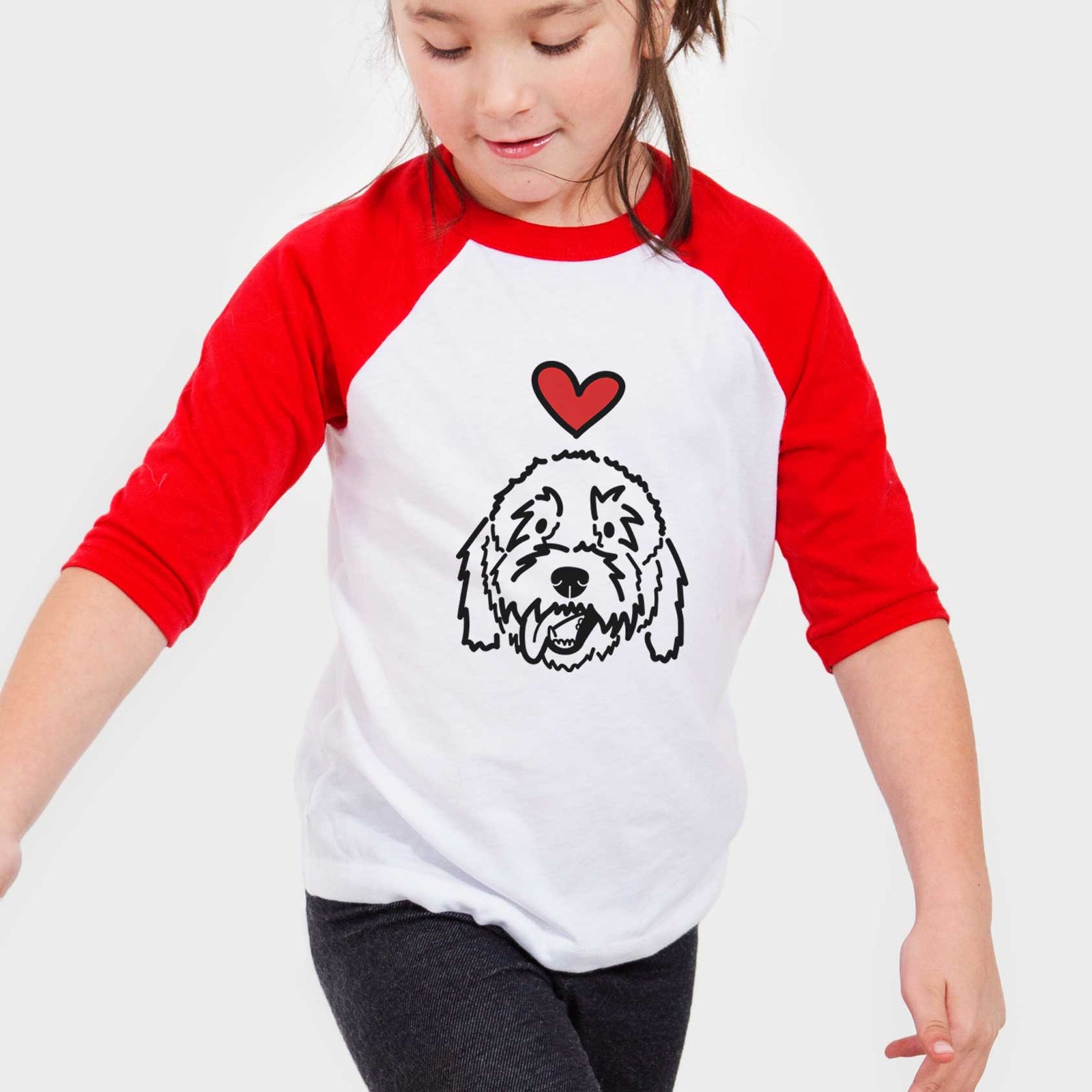 Love Always Goldendoodle - Barry - Youth 3/4 Long Sleeve