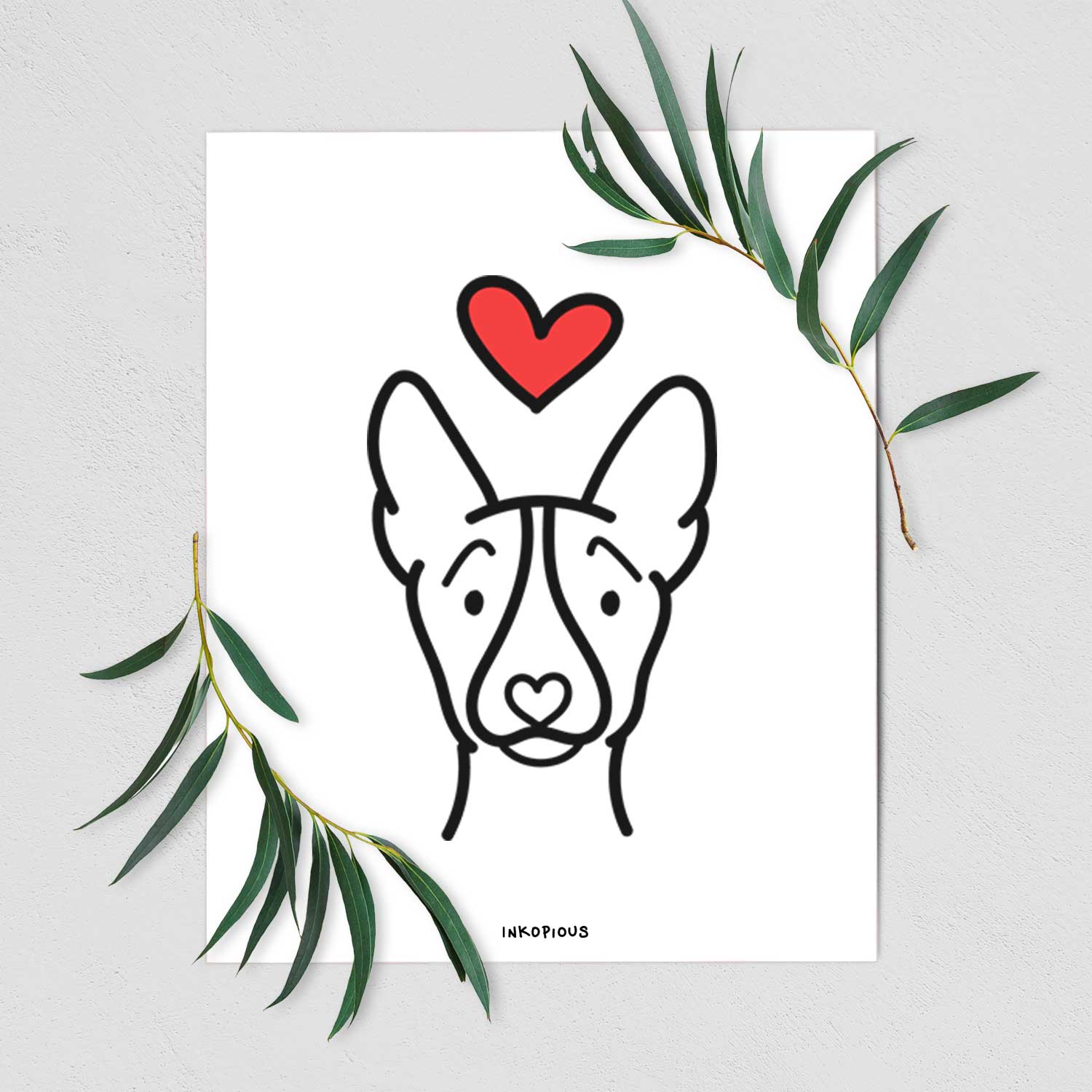 Love Always Basenji Art Print