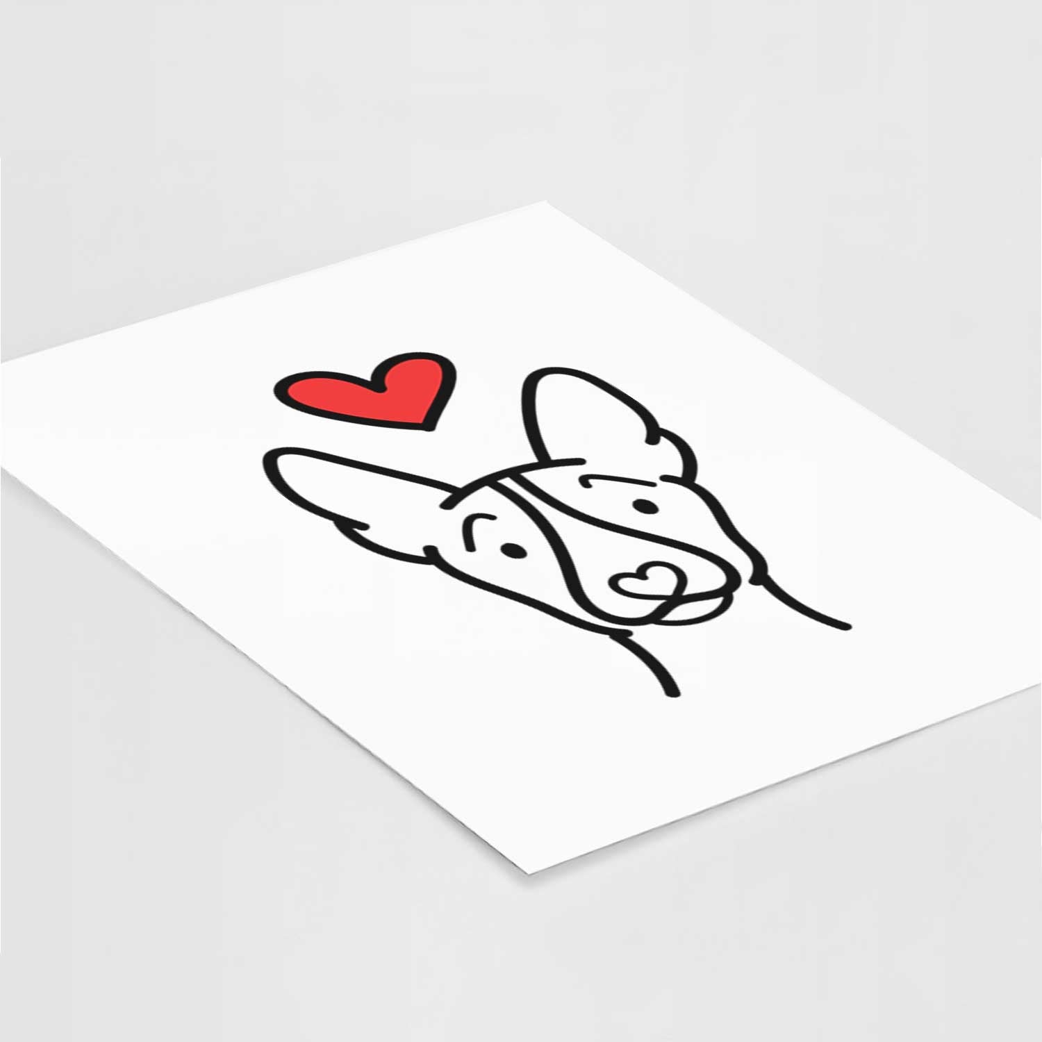 Love Always Basenji Art Print