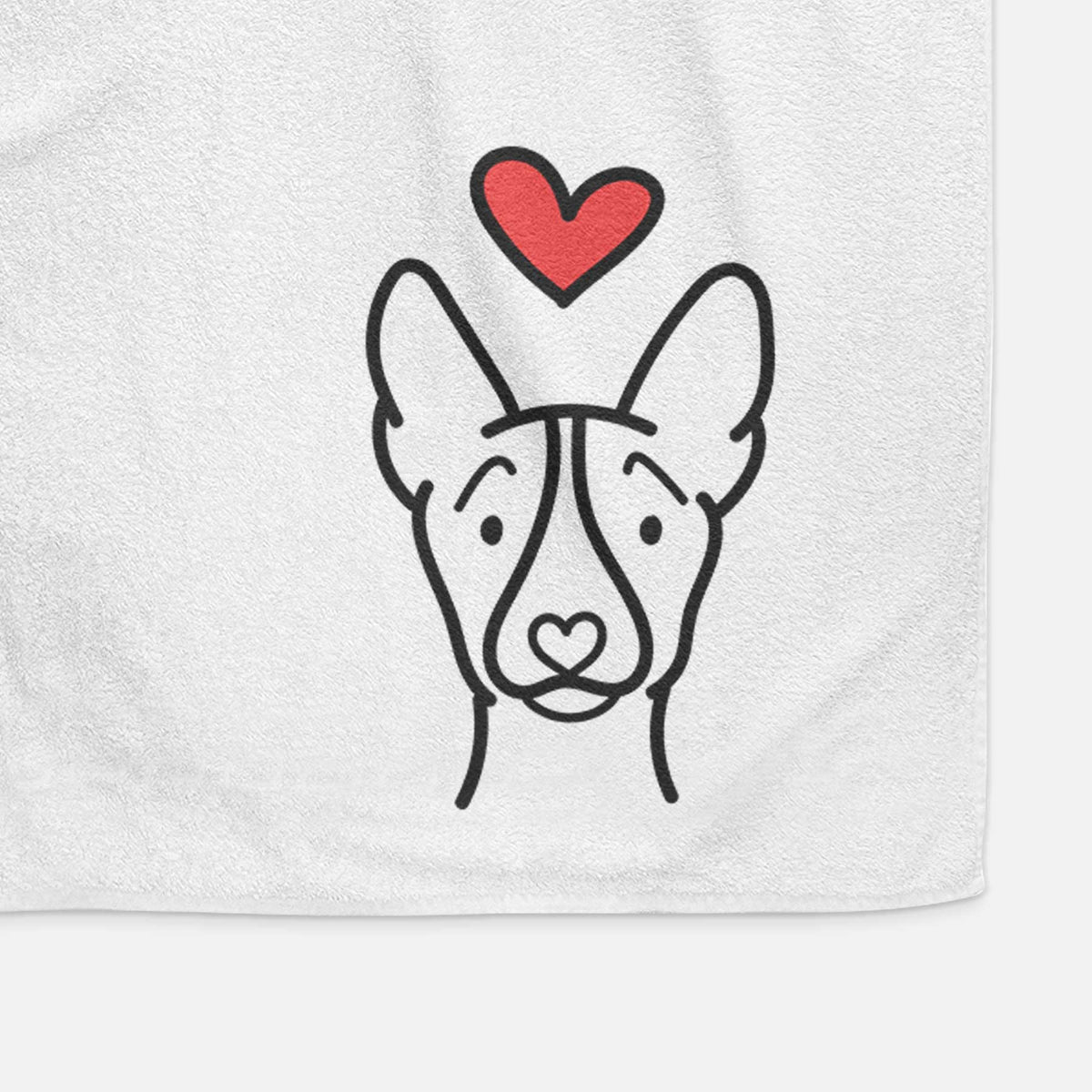 Love Always Basenji - Decorative Hand Towel