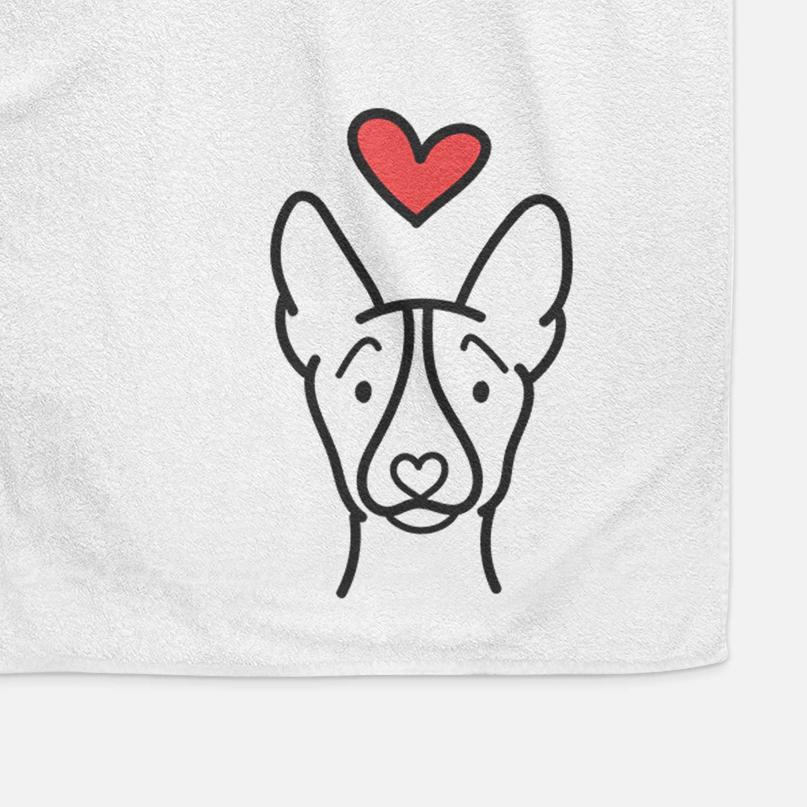 Love Always Basenji - Decorative Hand Towel
