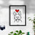 Love Always Pitbull - Basil Art Print