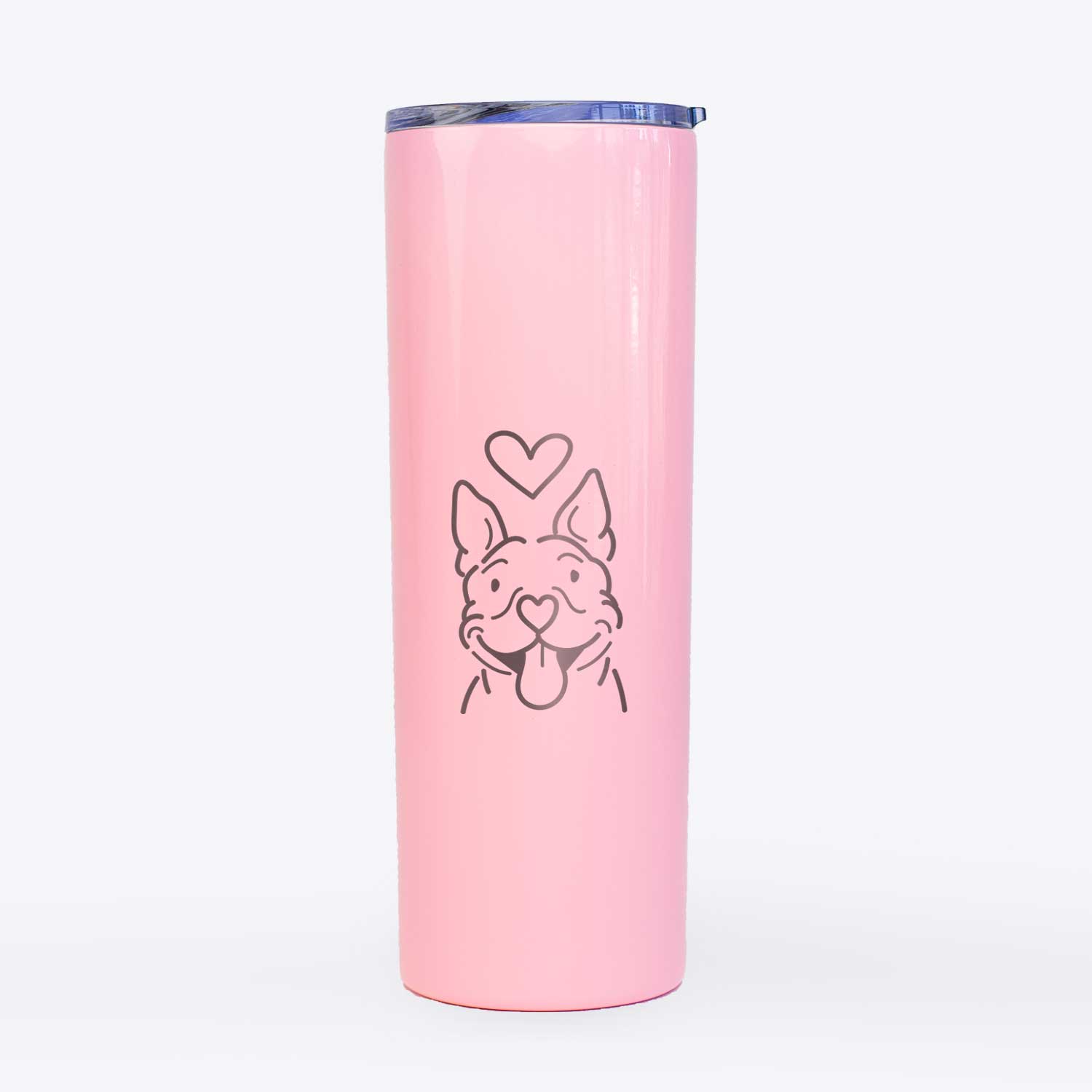 Love Always Pitbull - Basil - 20oz Skinny Tumbler