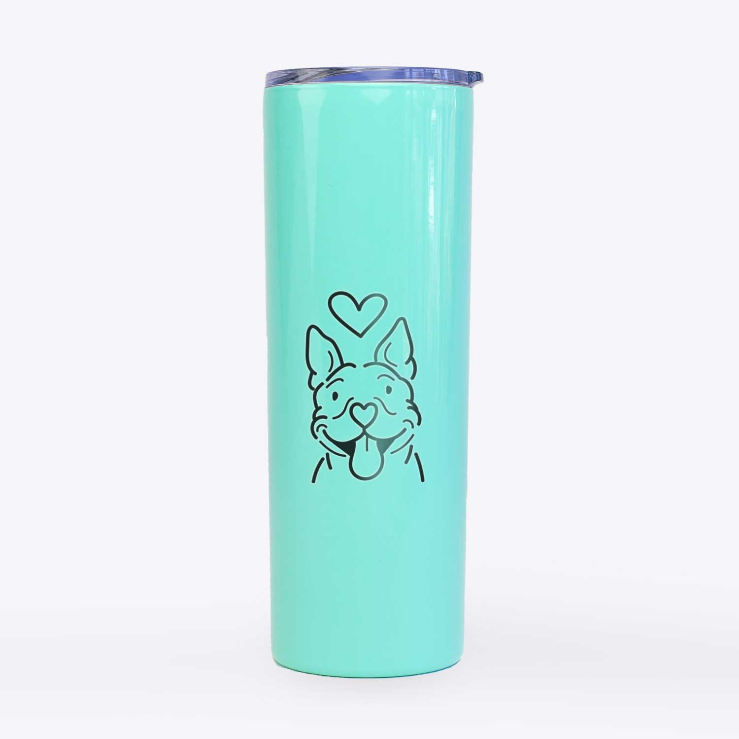 Love Always Pitbull - Basil - 20oz Skinny Tumbler