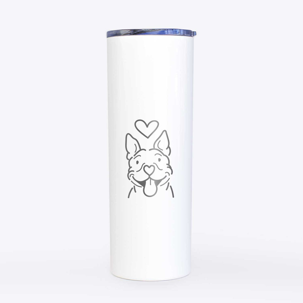 Love Always Pitbull - Basil - 20oz Skinny Tumbler