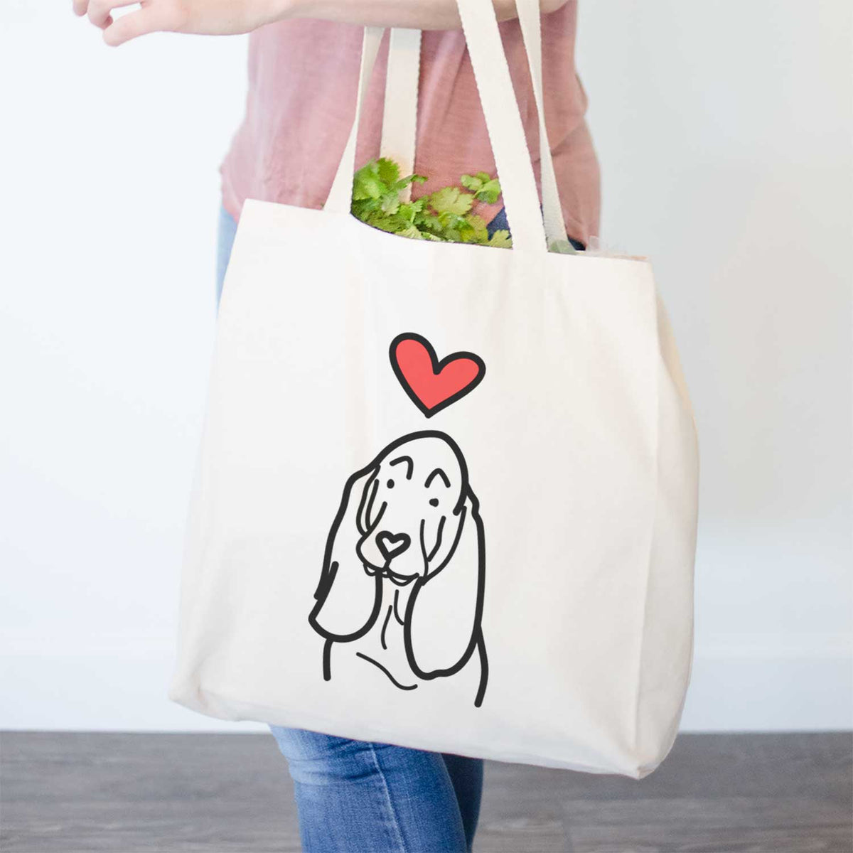 Love Always Basset Hound - Tote Bag