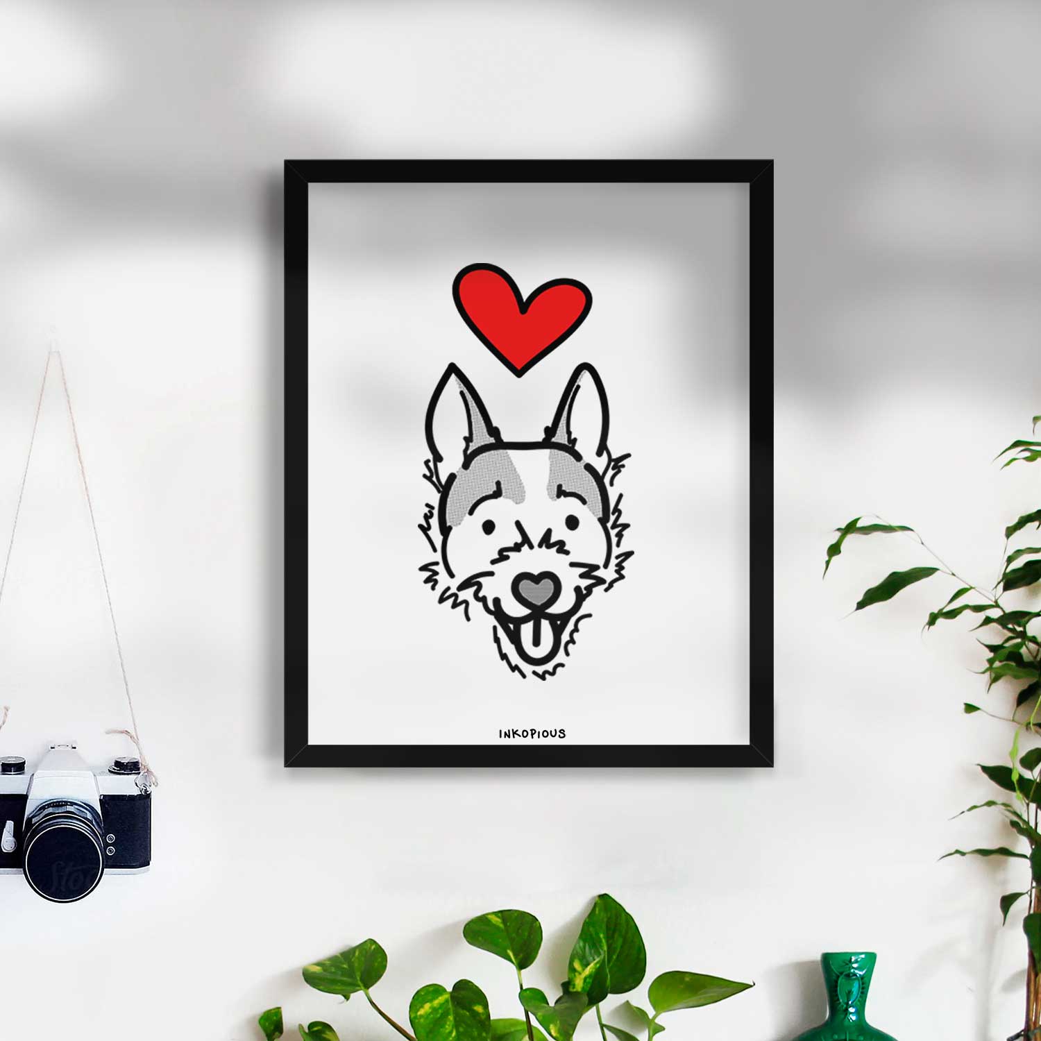 Love Always Jack Russell Terrier - Baxter Art Print