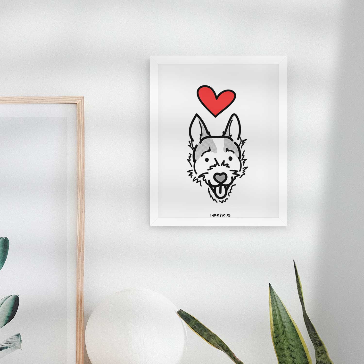 Love Always Jack Russell Terrier - Baxter Art Print