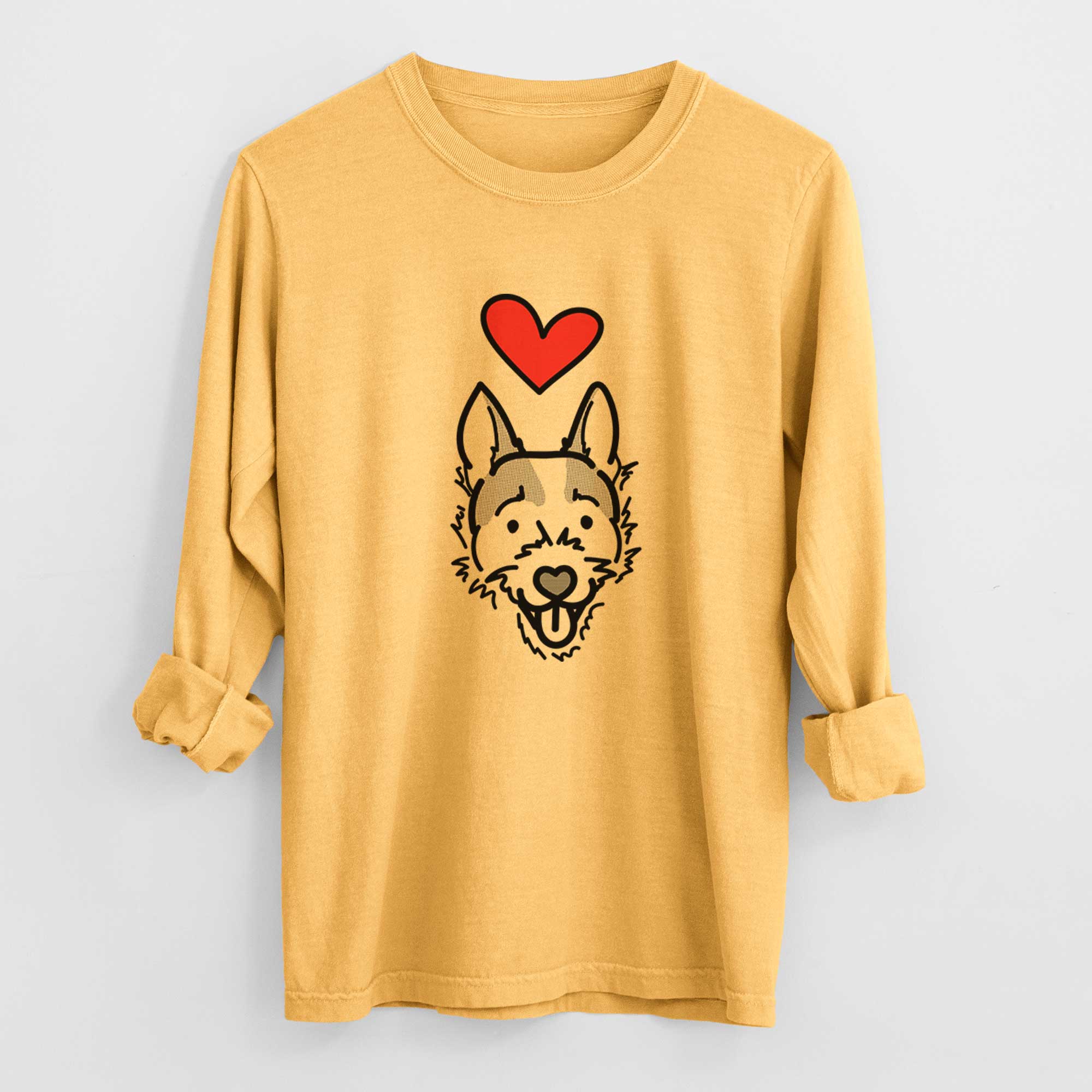 Love Always Jack Russell Terrier - Baxter - Heavyweight 100% Cotton Long Sleeve