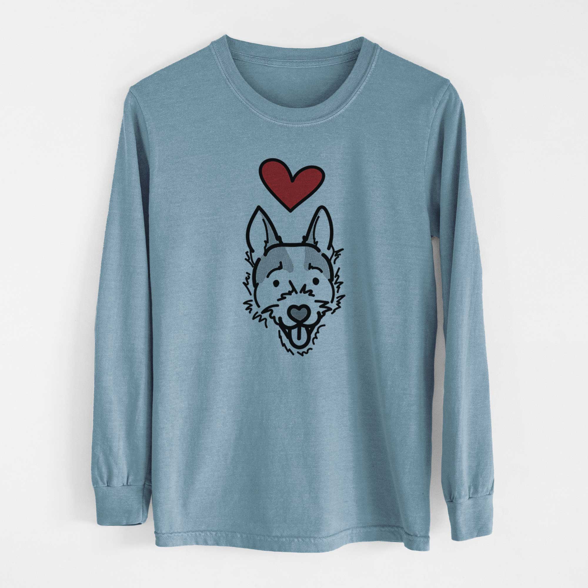 Love Always Jack Russell Terrier - Baxter - Heavyweight 100% Cotton Long Sleeve