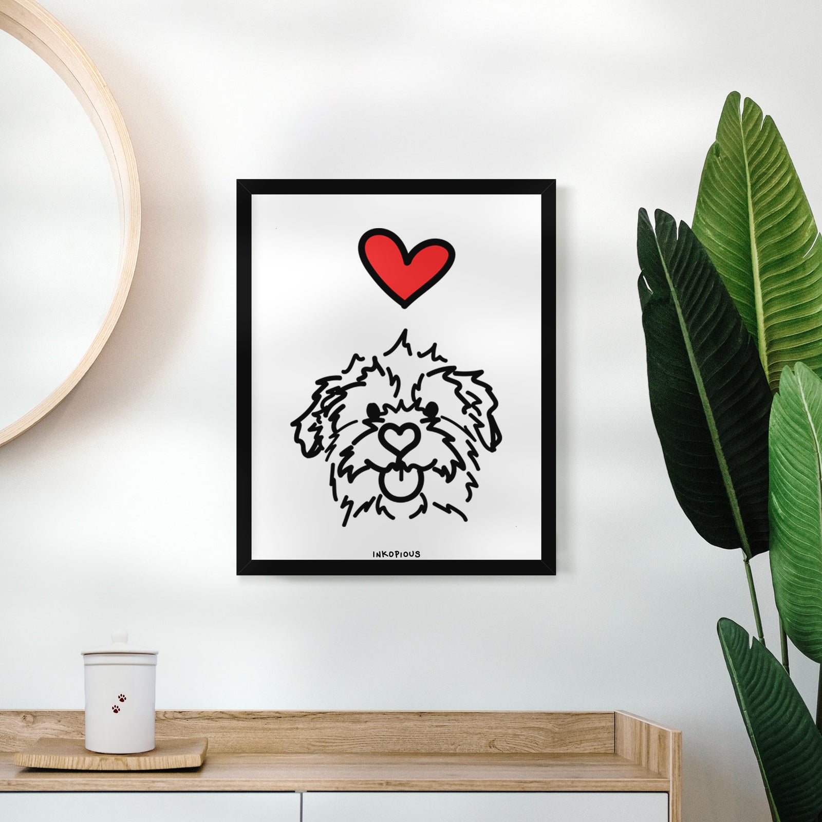 Love Always Mixed Breed - Bea Art Print
