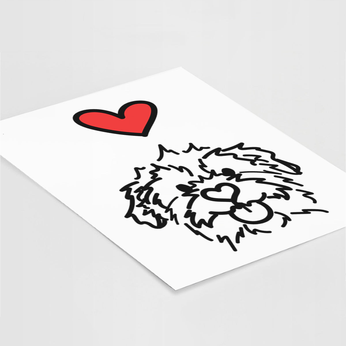 Love Always Mixed Breed - Bea Art Print