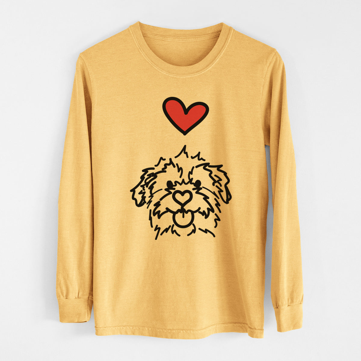 Love Always Mixed Breed - Bea - Heavyweight 100% Cotton Long Sleeve