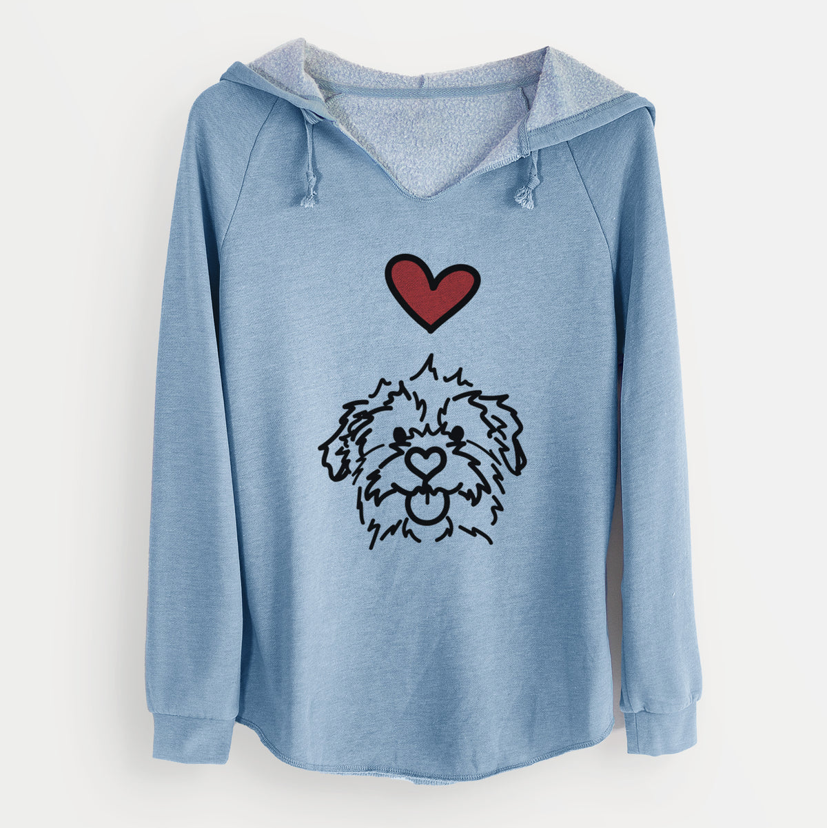 Love Always Mixed Breed - Bea - Cali Wave Hooded Sweatshirt