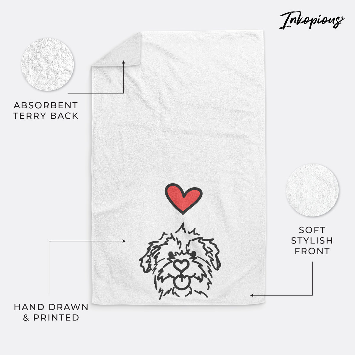 Love Always Mixed Breed - Bea - Decorative Hand Towel