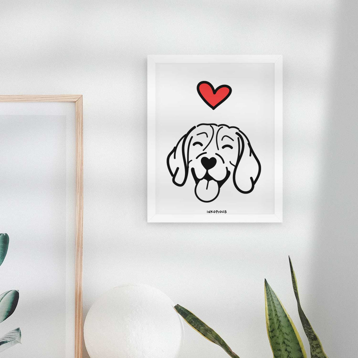 Love Always Beagle Art Print