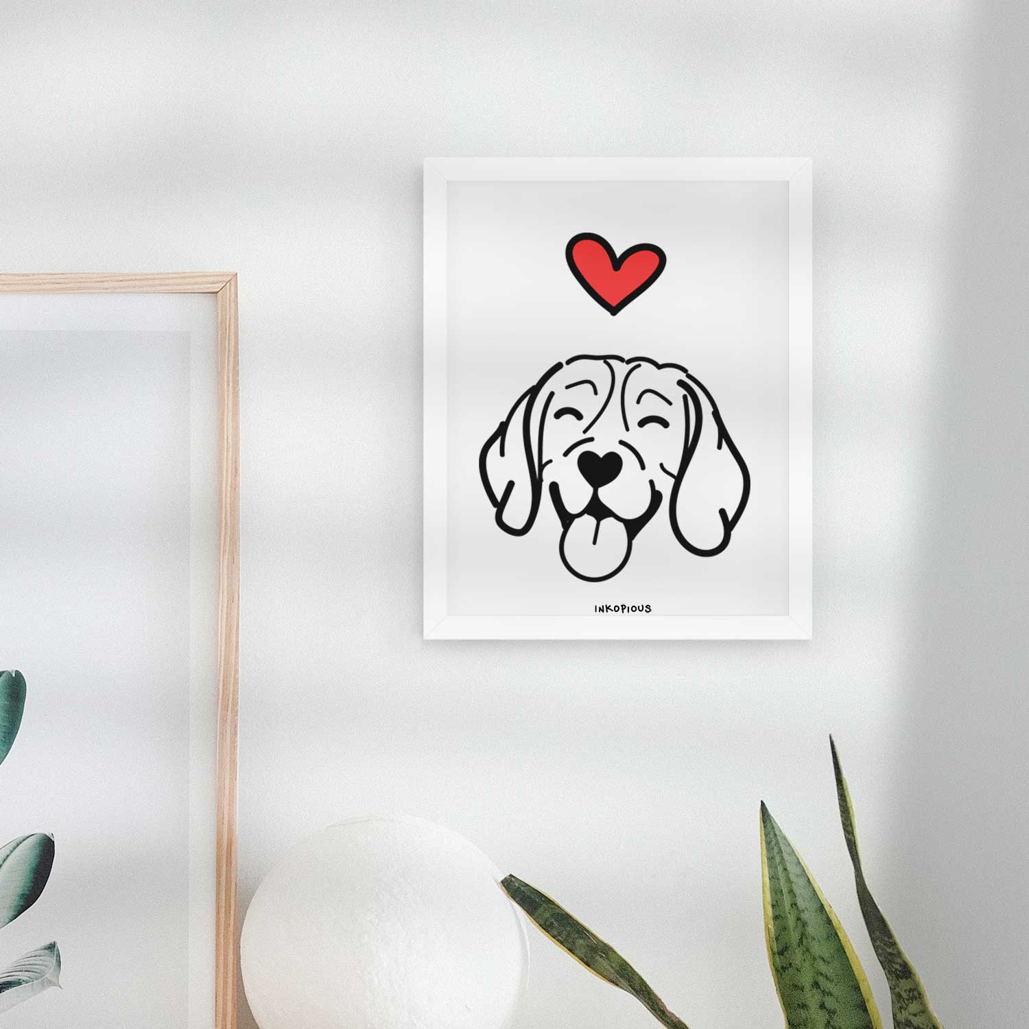 Love Always Beagle Art Print
