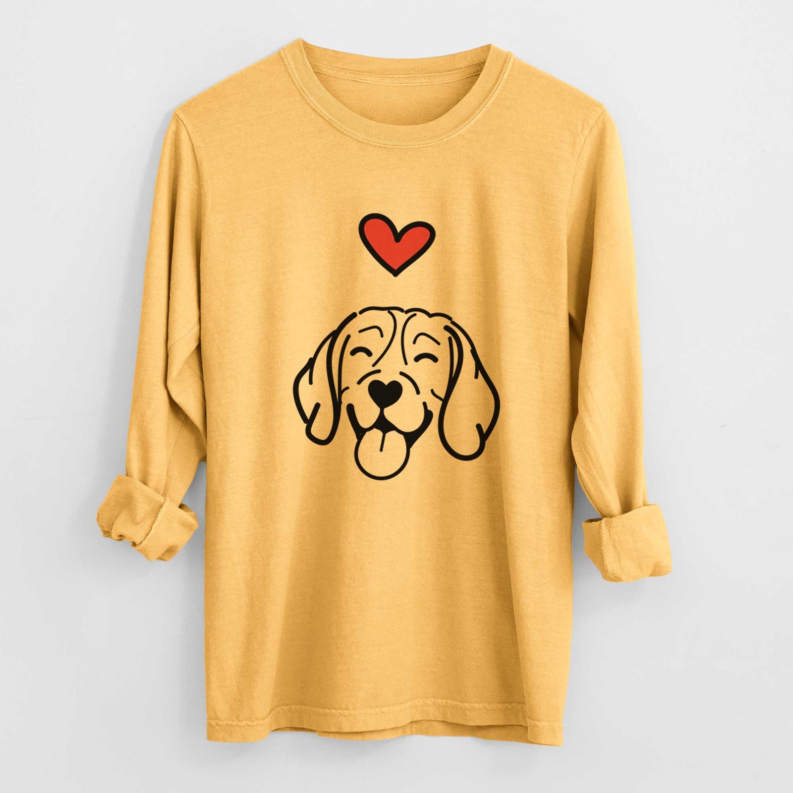 Love Always Beagle - Heavyweight 100% Cotton Long Sleeve