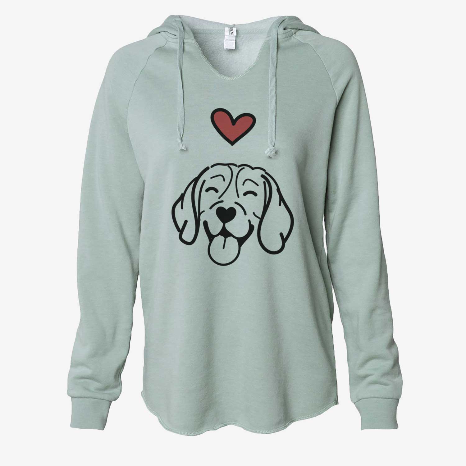 Love Always Beagle - Cali Wave Hooded Sweatshirt