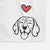 Love Always Beagle - Decorative Hand Towel