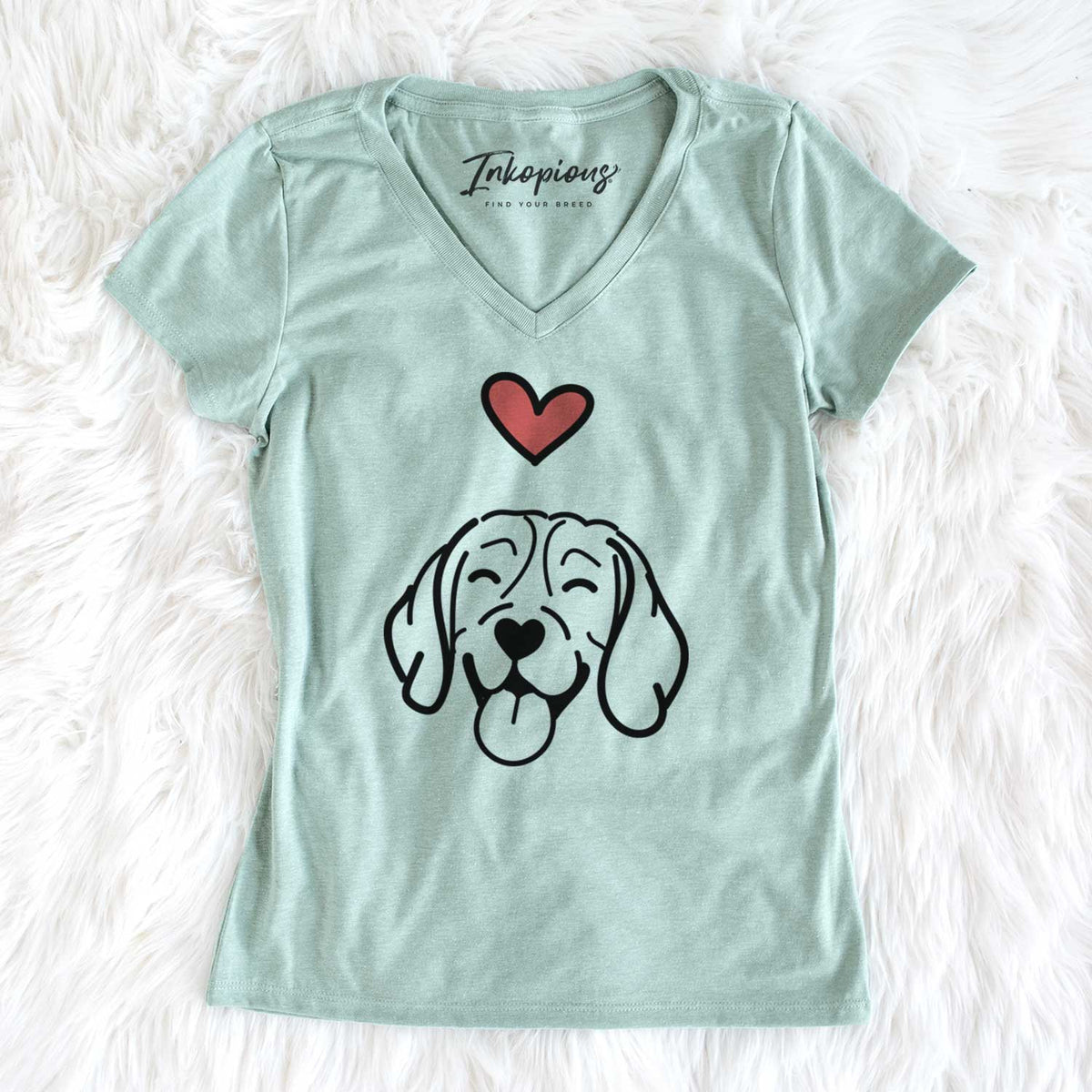 Love Always Beagle - Women&#39;s V-neck Shirt