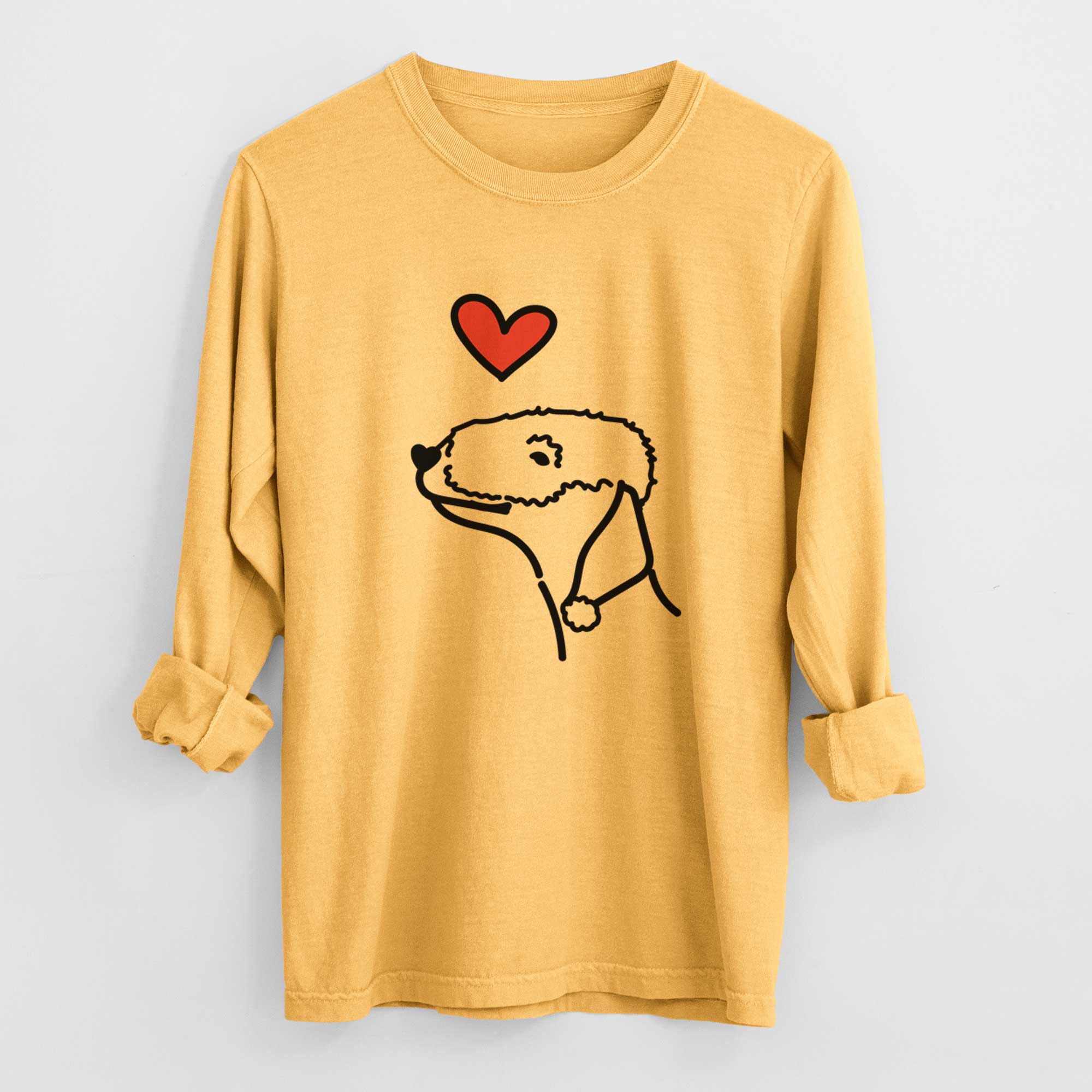 Love Always Bedlington Terrier - Heavyweight 100% Cotton Long Sleeve