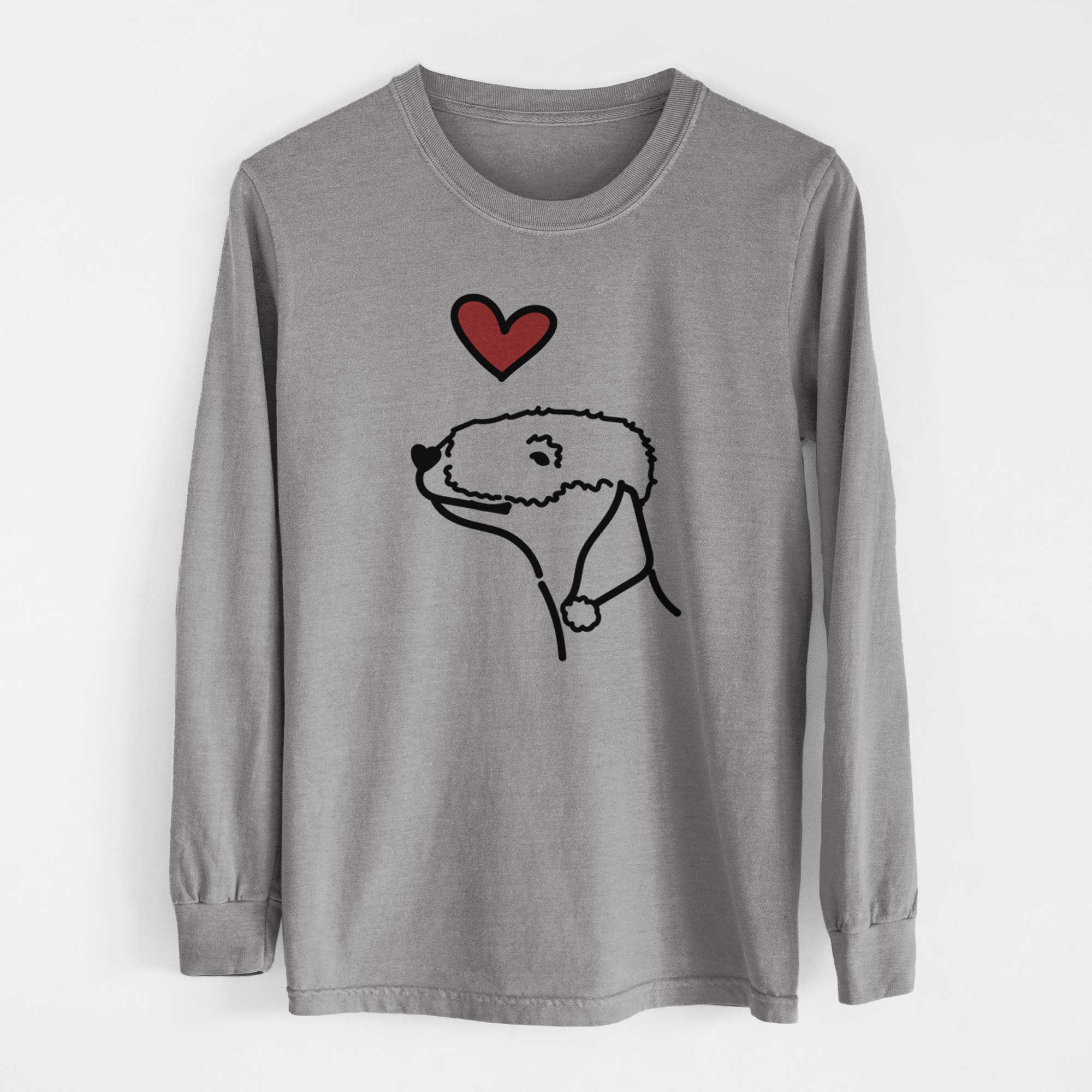 Love Always Bedlington Terrier - Heavyweight 100% Cotton Long Sleeve