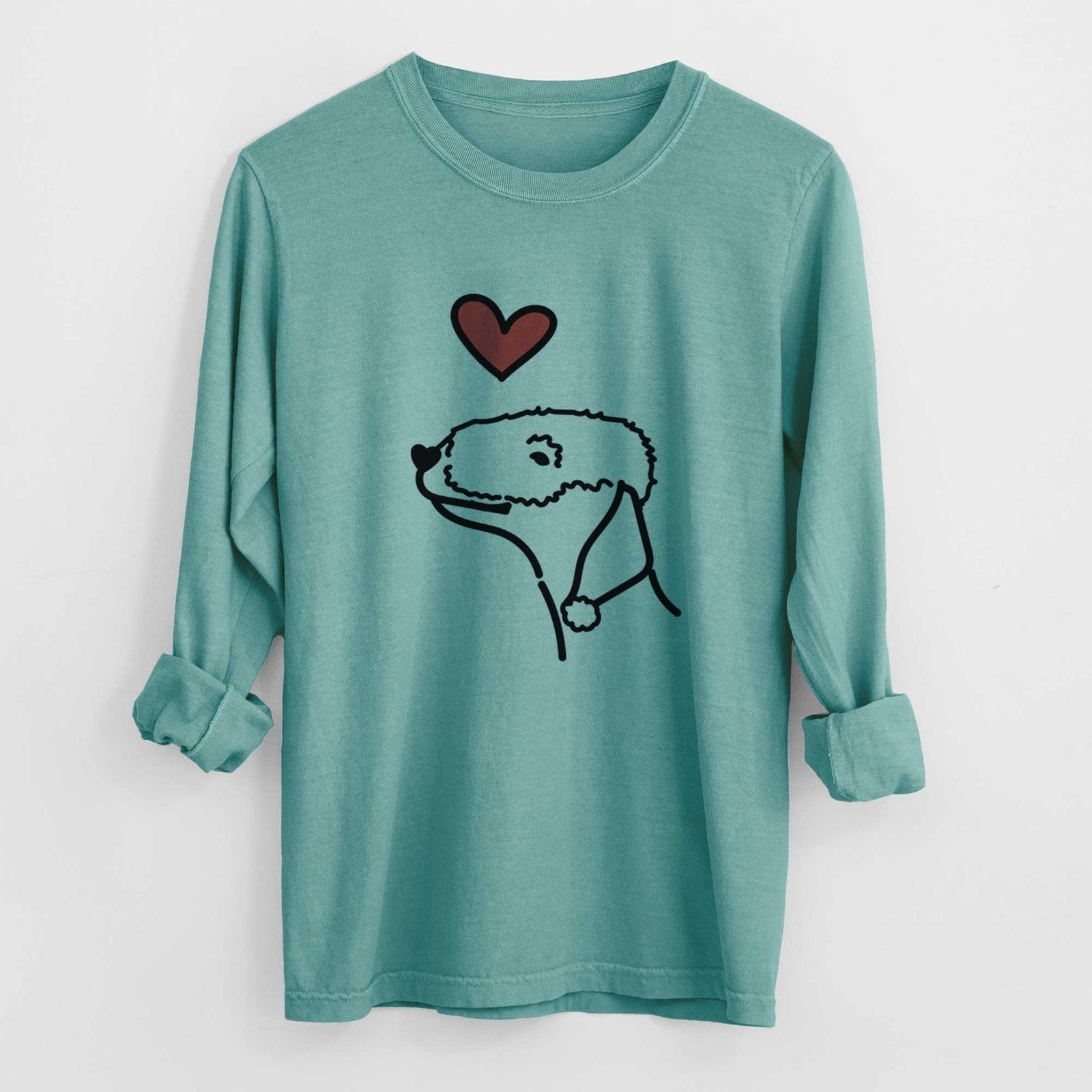 Love Always Bedlington Terrier - Heavyweight 100% Cotton Long Sleeve