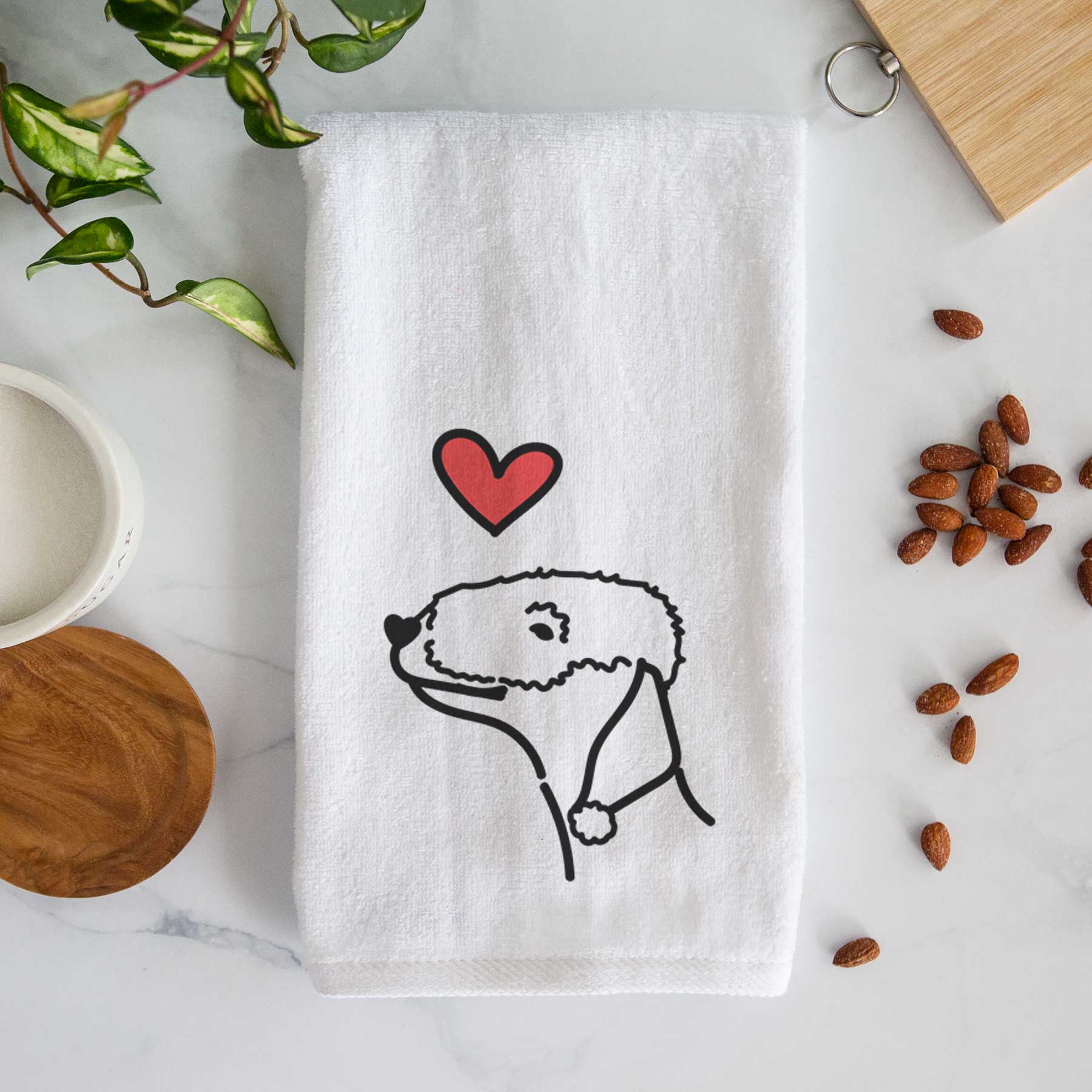 Love Always Bedlington Terrier - Decorative Hand Towel