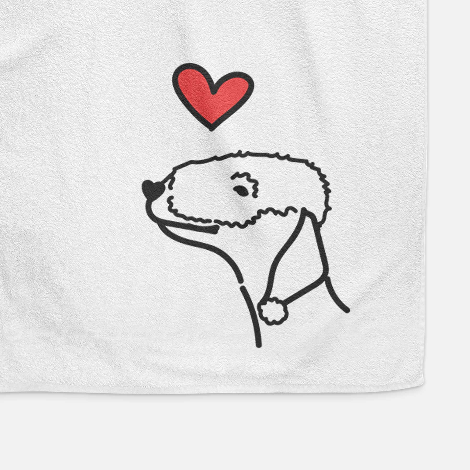 Love Always Bedlington Terrier - Decorative Hand Towel