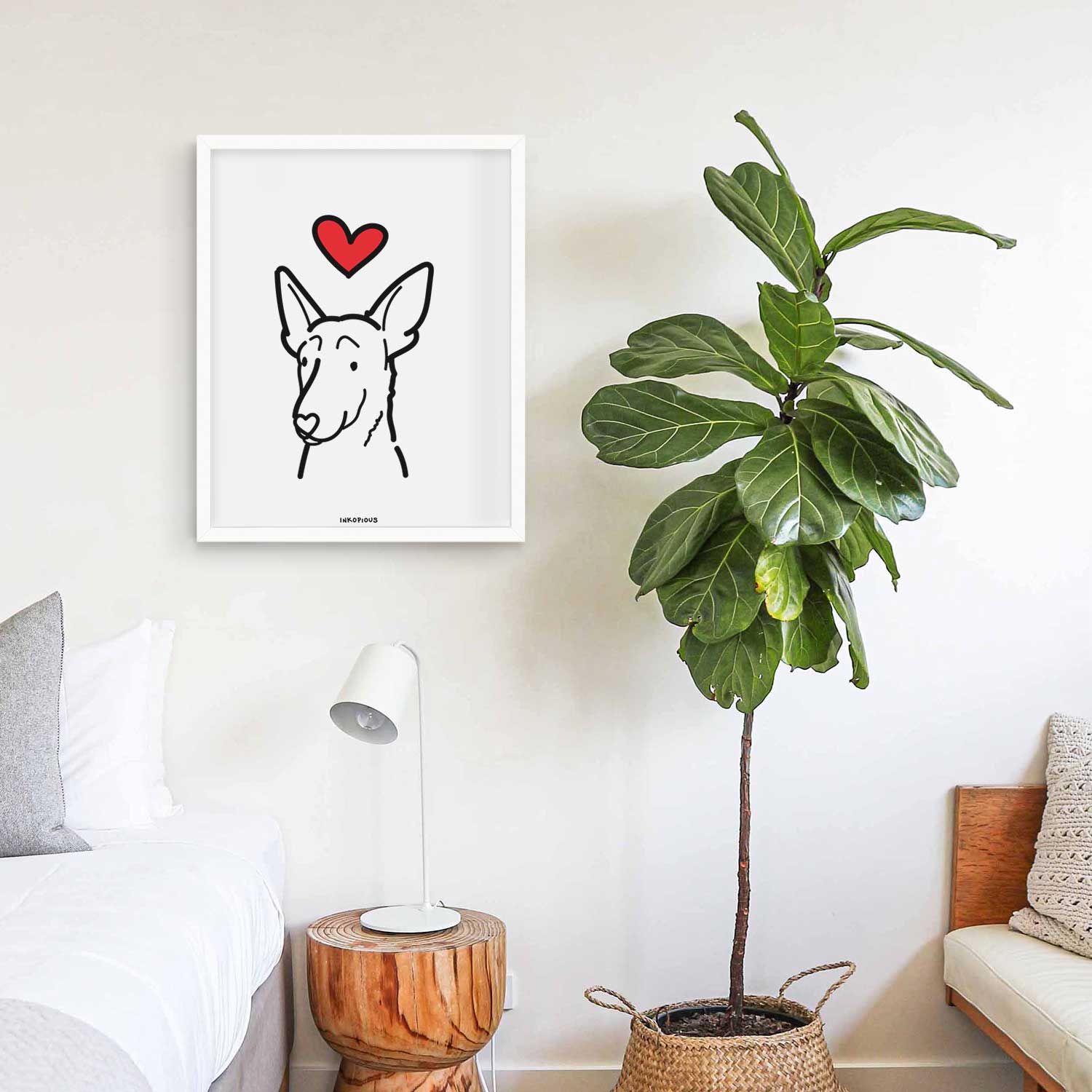 Love Always Belgian Malinois Art Print