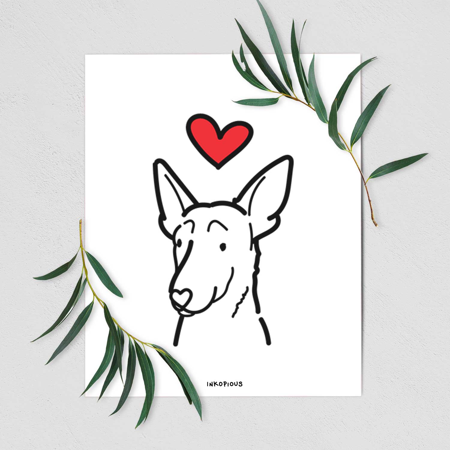 Love Always Belgian Malinois Art Print