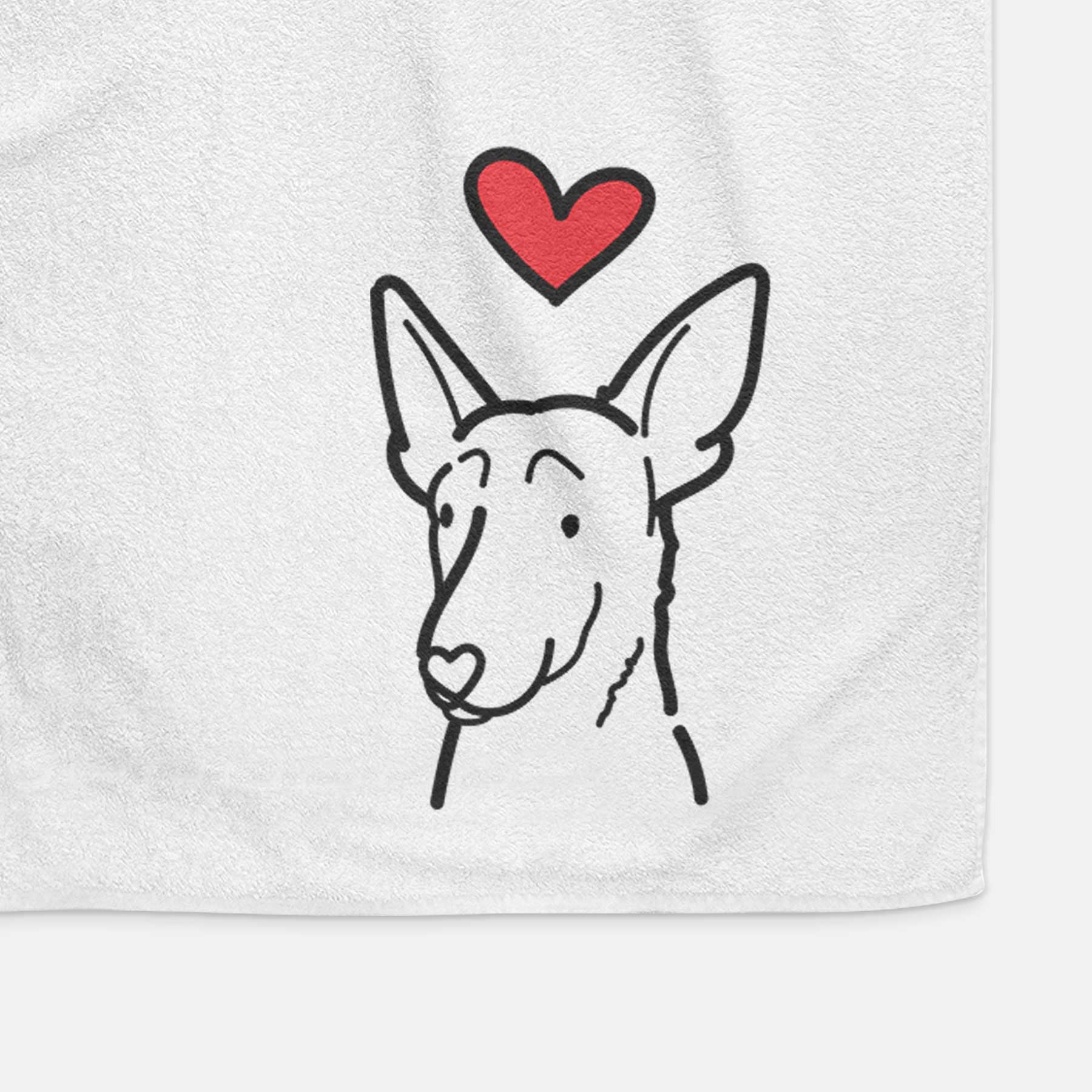 Love Always Belgian Malinois - Decorative Hand Towel