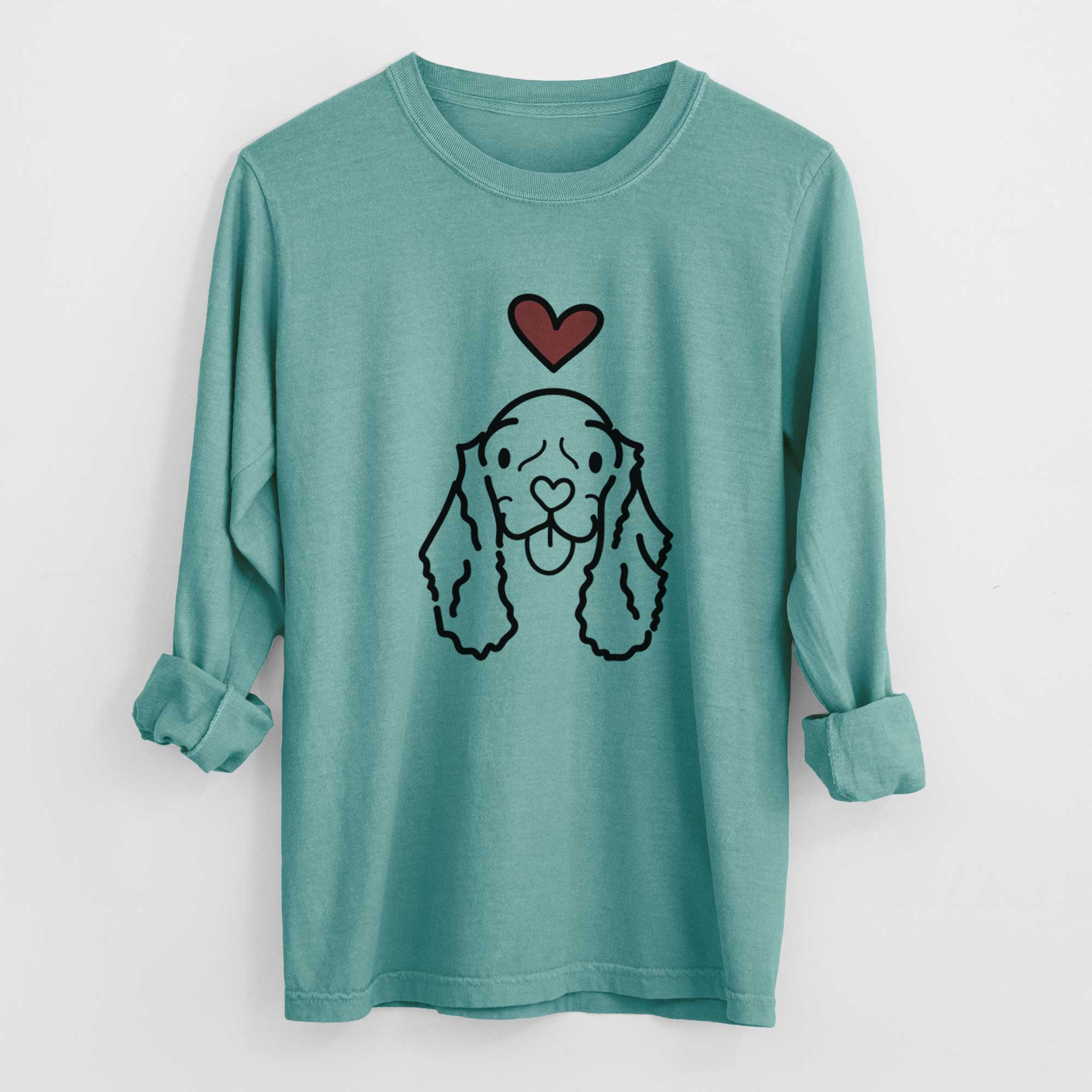 Love Always American Cocker Spaniel - Bella - Heavyweight 100% Cotton Long Sleeve