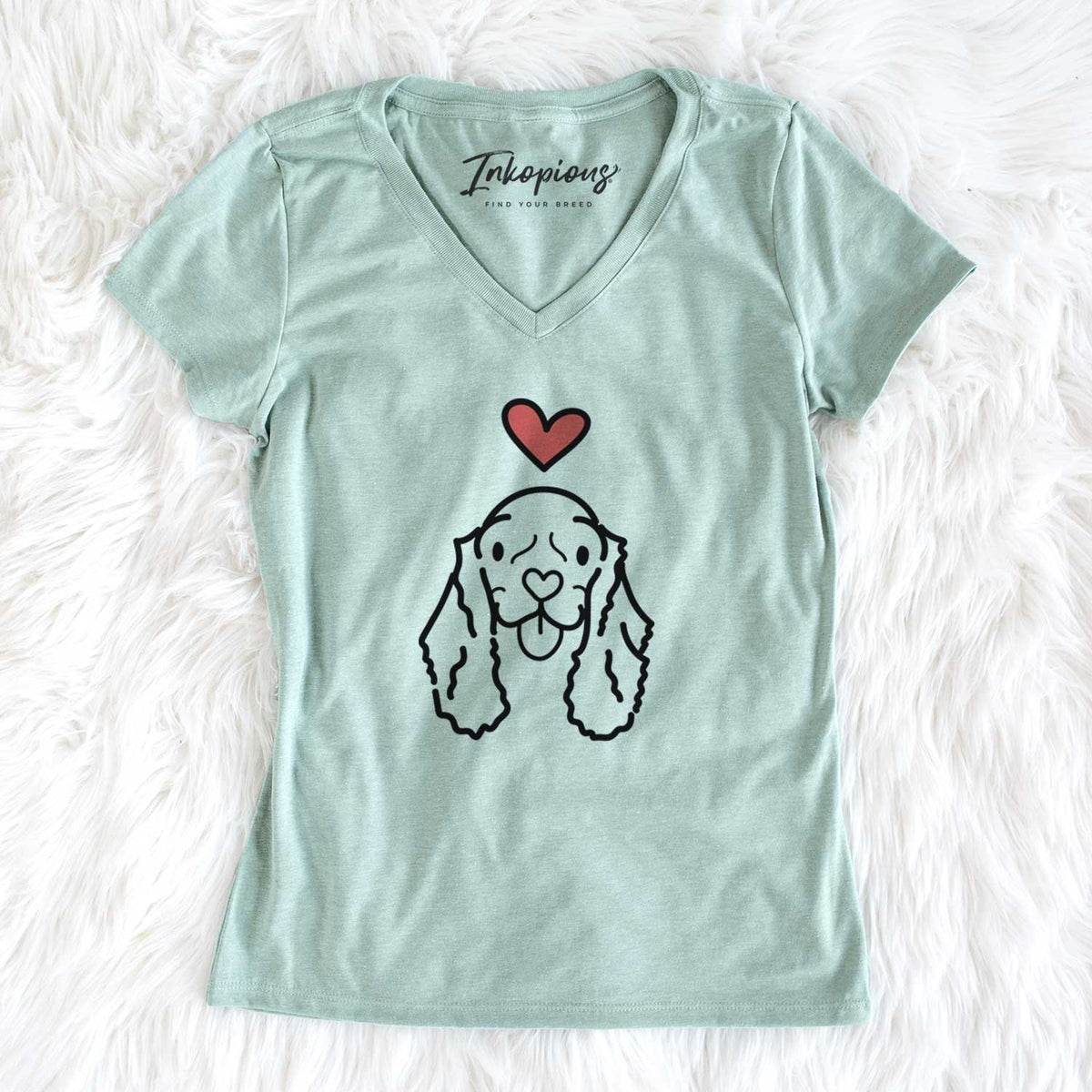 Love Always American Cocker Spaniel - Bella - Women&#39;s V-neck Shirt