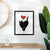 Love Always Black Cat - Bella Art Print