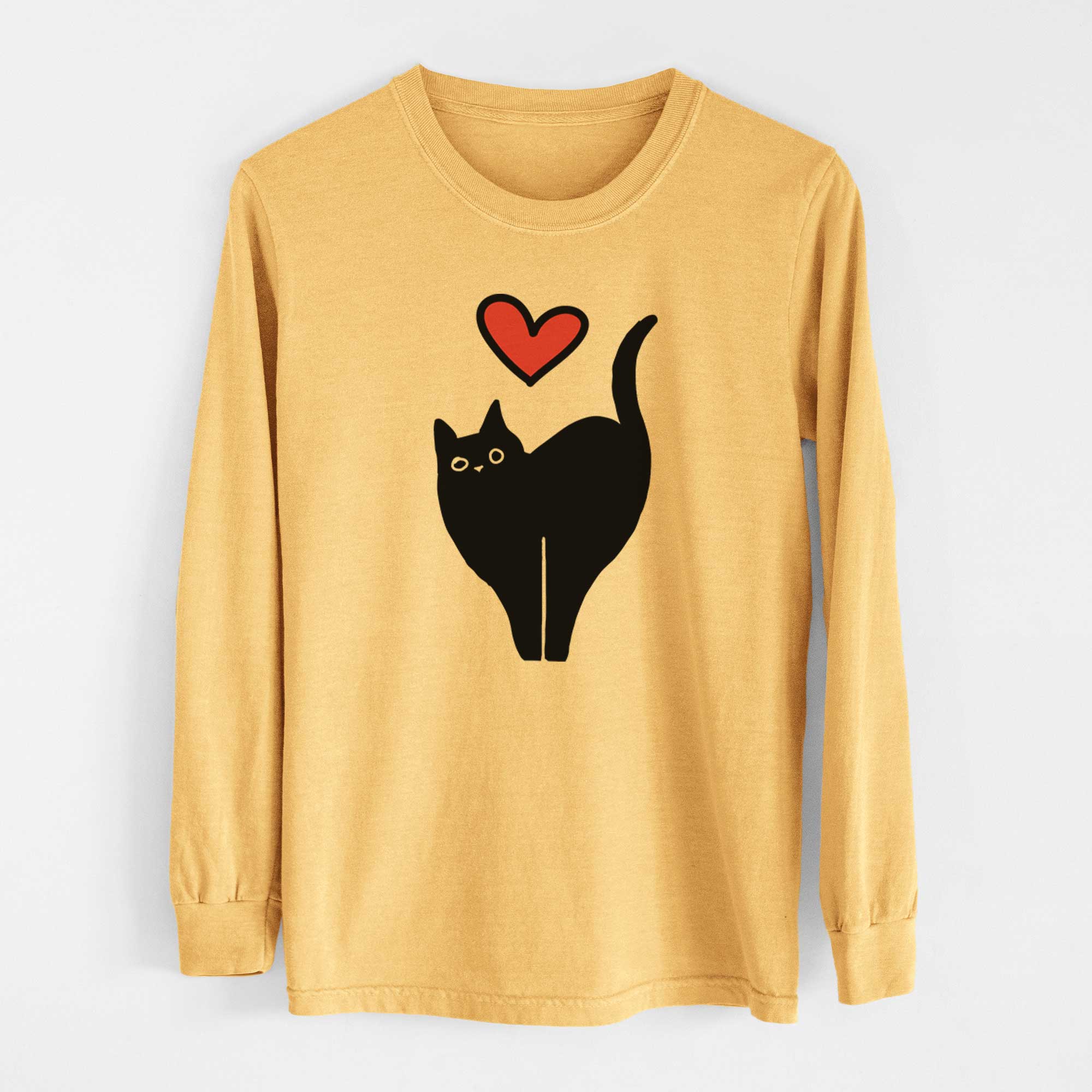 Love Always Black Cat - Bella - Heavyweight 100% Cotton Long Sleeve