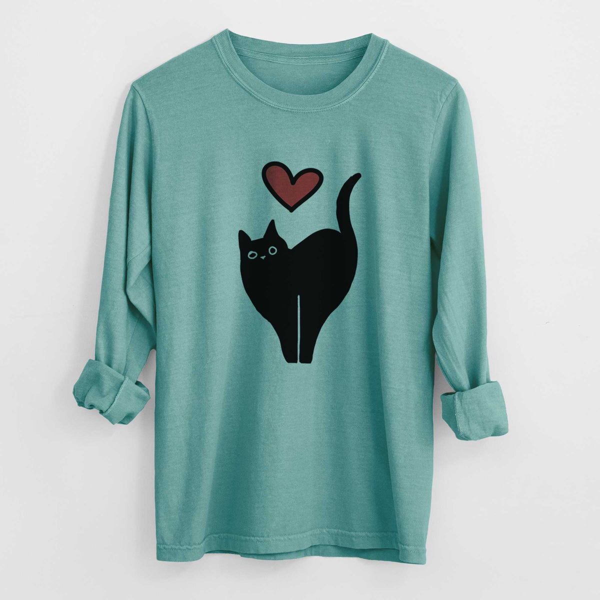 Love Always Black Cat - Bella - Heavyweight 100% Cotton Long Sleeve