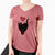 Love Always Black Cat - Bella - Women's V-neck Shirt