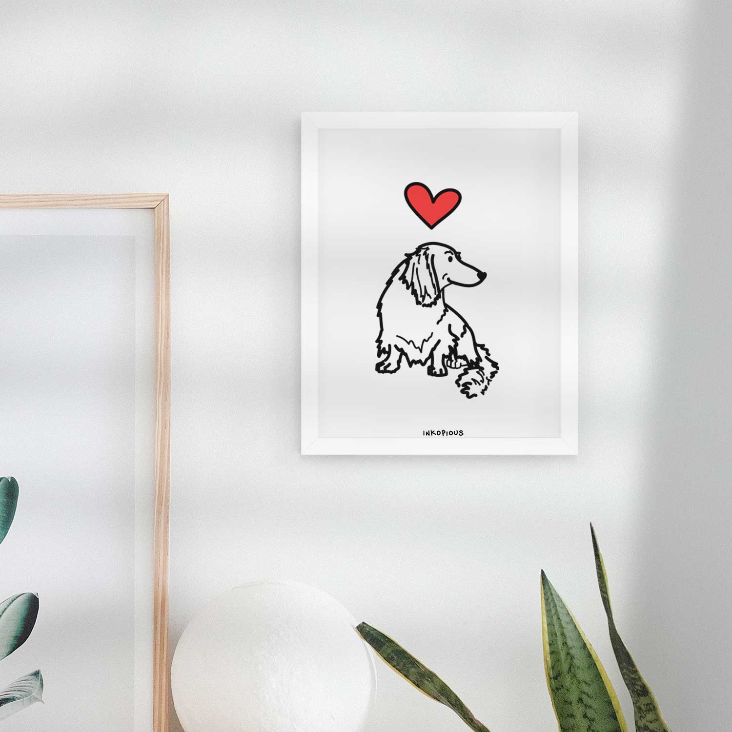 Love Always Dachshund - Bella Art Print