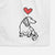 Love Always Dachshund - Bella - Decorative Hand Towel