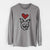 Love Always Pug Boston Terrier Mix - Bella - Heavyweight 100% Cotton Long Sleeve