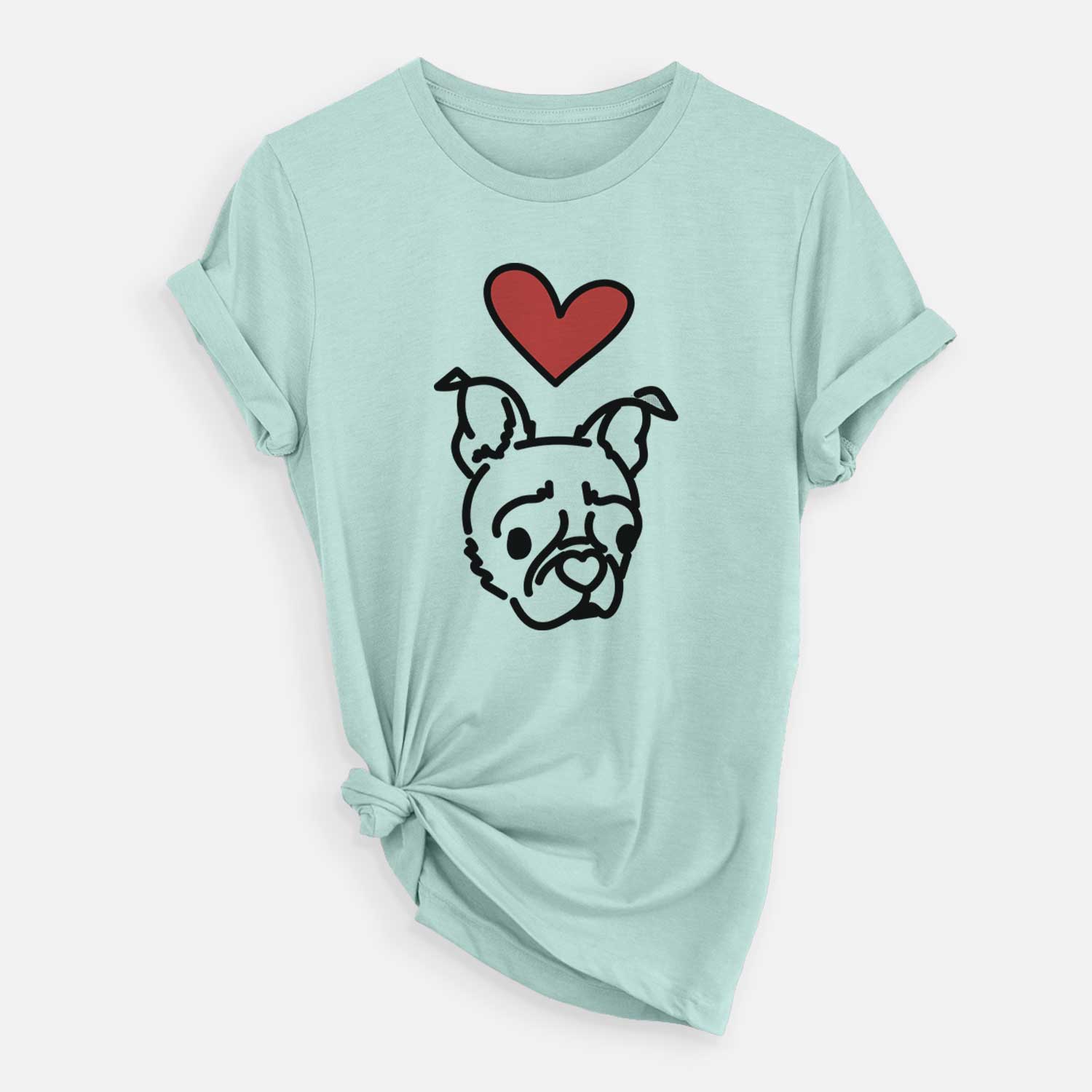 Love Always Pug Boston Terrier Mix - Bella - Unisex Crewneck