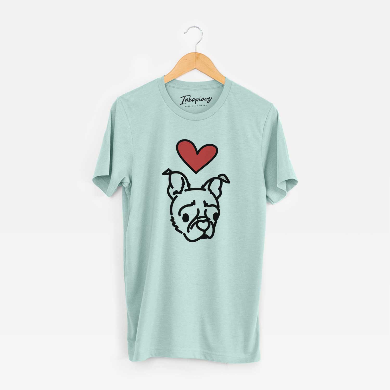 Love Always Pug Boston Terrier Mix - Bella - Unisex Crewneck