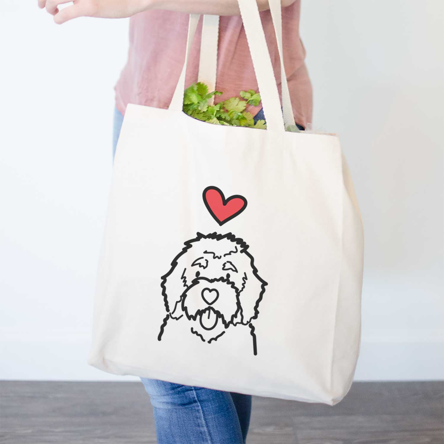 Love Always Bernedoodle - Tote Bag