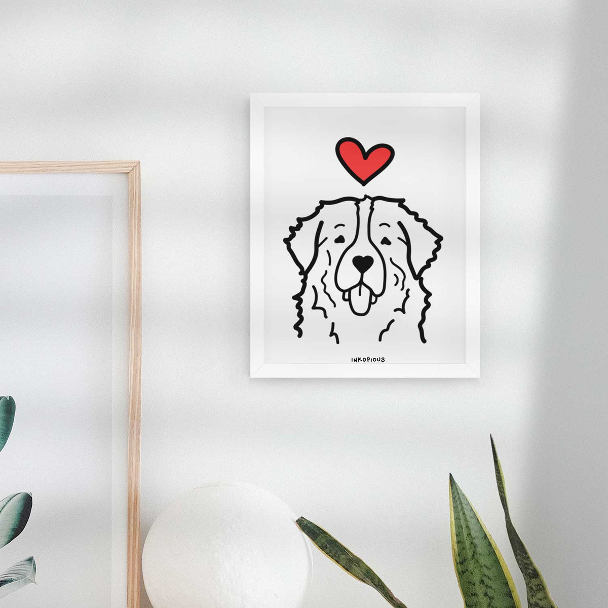 Love Always Bernese Mountain Dog Art Print