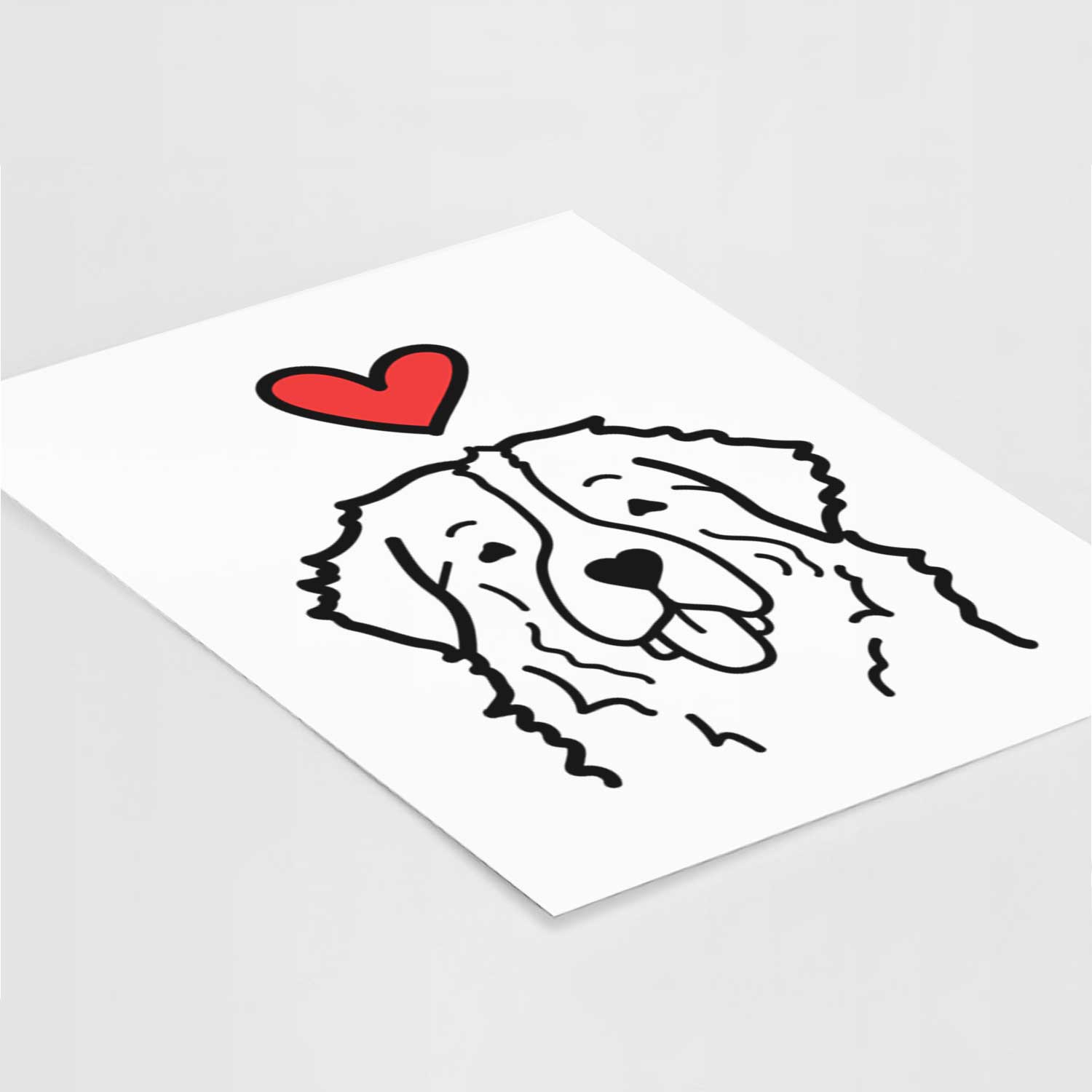 Love Always Bernese Mountain Dog Art Print